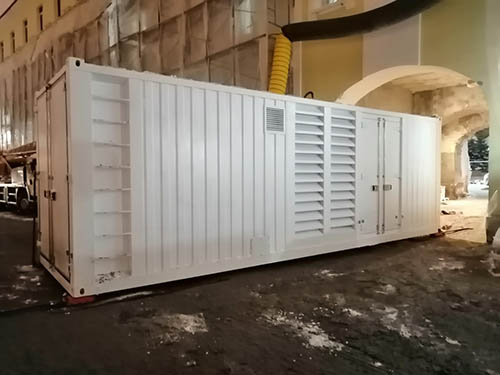 Перемещение дизель генератора весом 15т