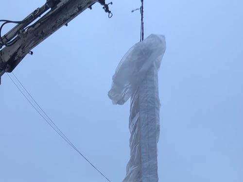 Перемещение разрывной машины