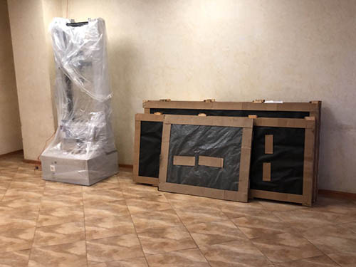 Перемещение разрывной машины